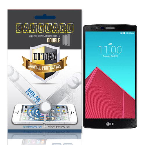 LG G4 뱅가드 AnTI-Shock 강화 방탄필름 더블팩/충격흡수 액정보호필름